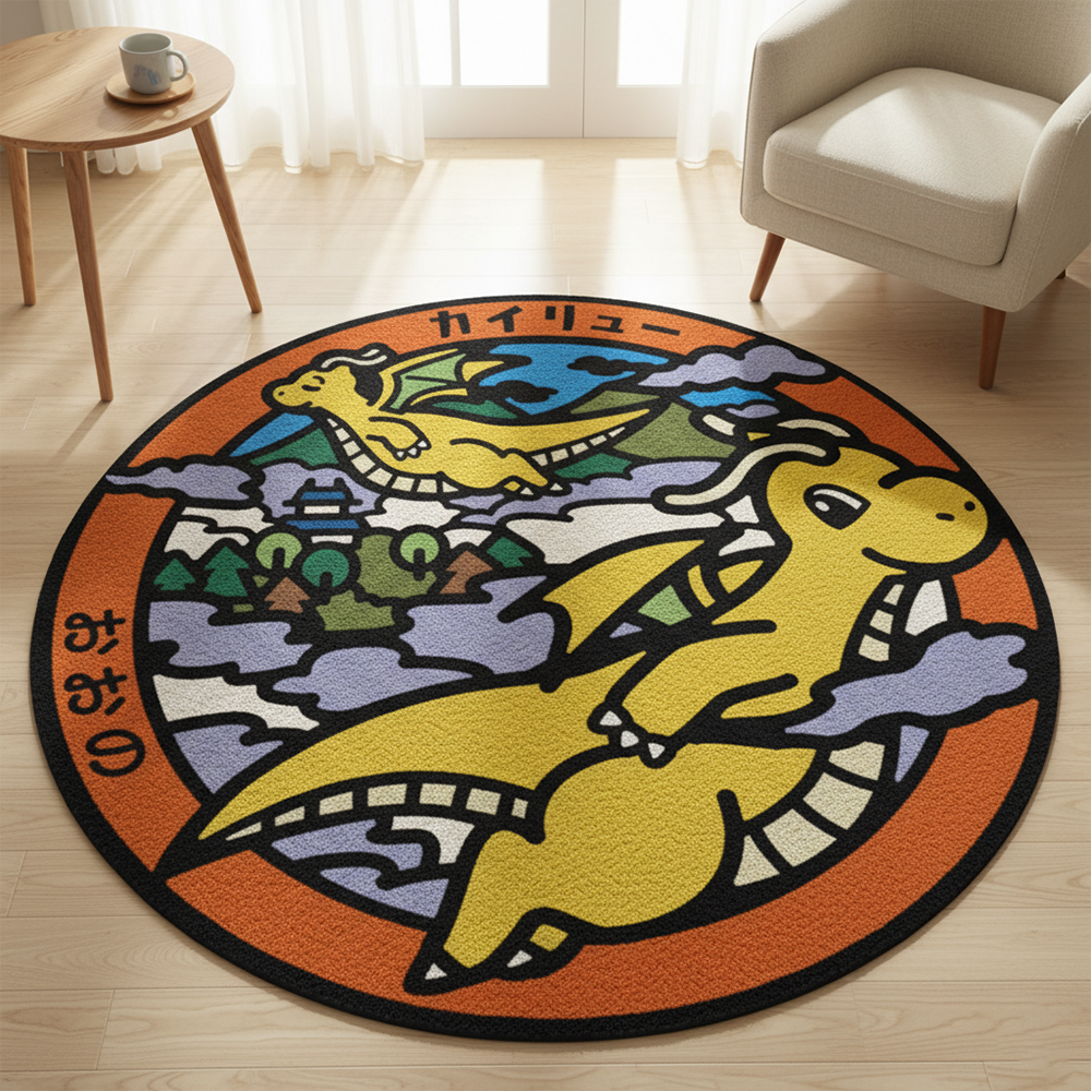 Accessories For Your Gaming Room - سجادة بوكيمون دراغونايت بتصميم أنمي، ديكور