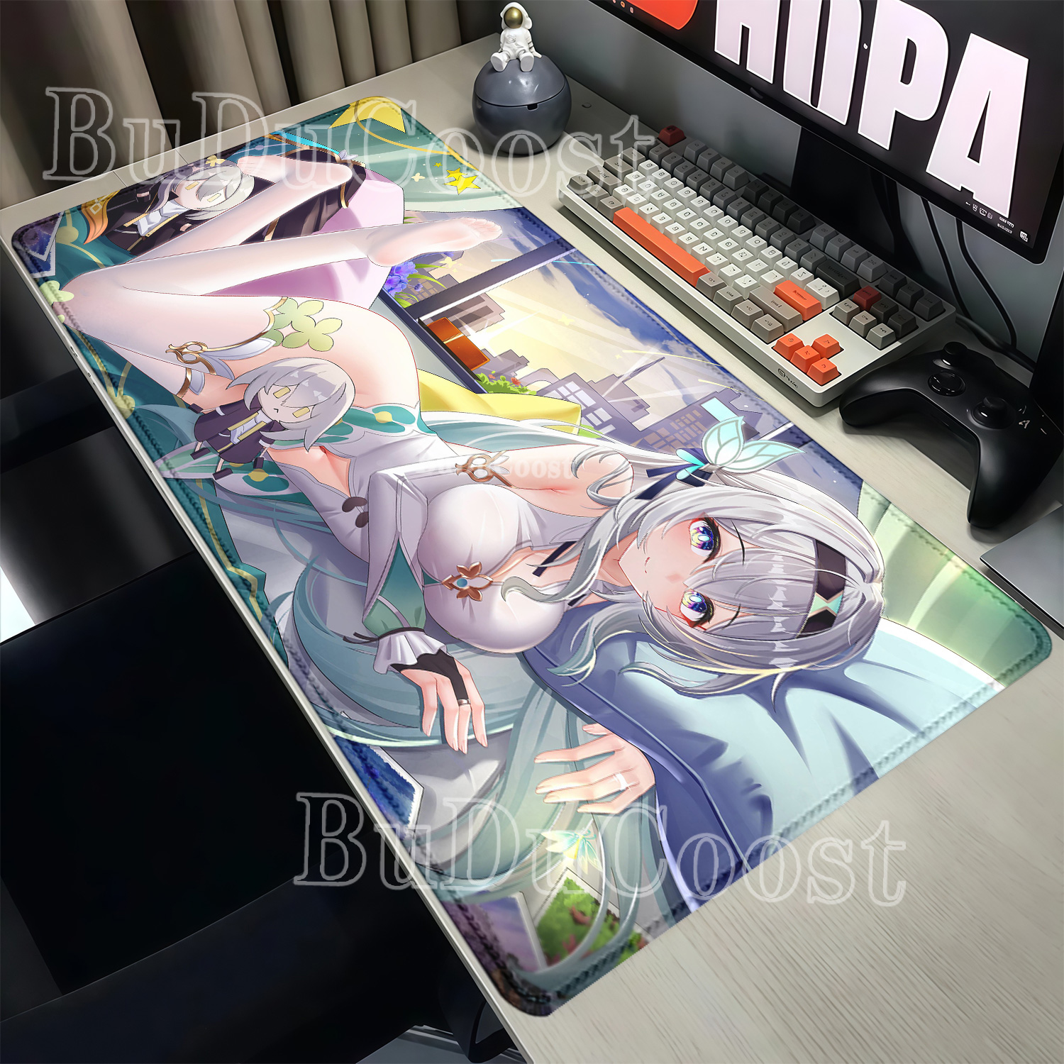 Gaming Accessories Girls - لوحة ماوس كبيرة للألعاب بطباعة عالية