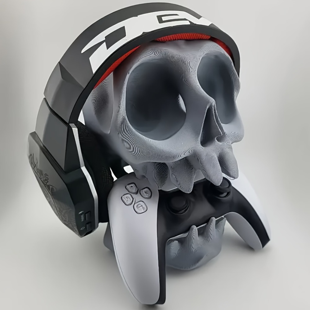 Gaming Accessories Headset - حامل تحكم على شكل جمجمة وحامل