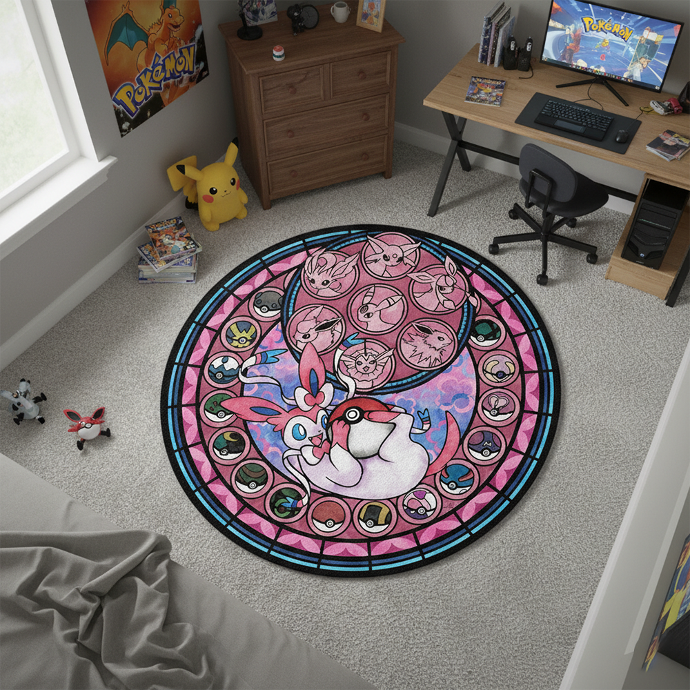Gaming Accessories For Room - سجادة أرضية على طراز بوكيمون سيلفون،