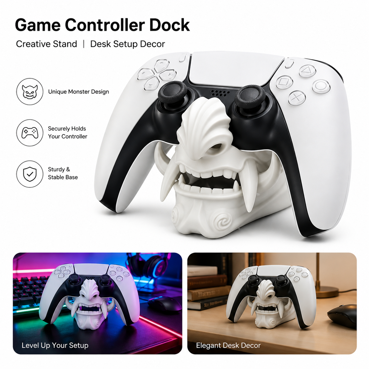 Accessories For Your Gaming Room - حامل تحكم على شكل قناع شبح
