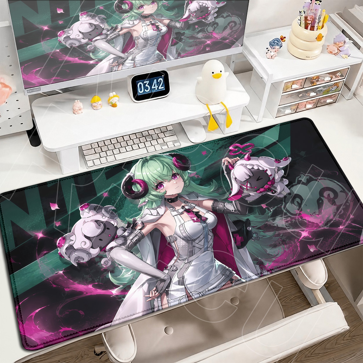Gaming Accessories Girls - سجادة ألعاب إلكترونية مطاطية غير قابلة