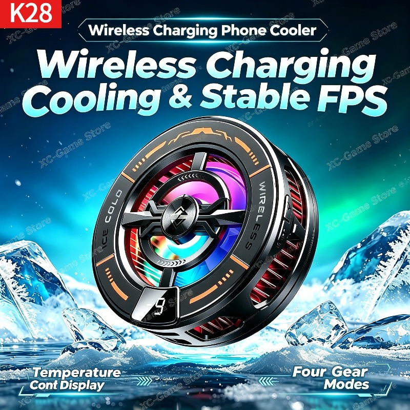 مبرد هاتف مغناطيسي K28 مع شاحن - مراجعة Gaming Accessories For Phone وسعره