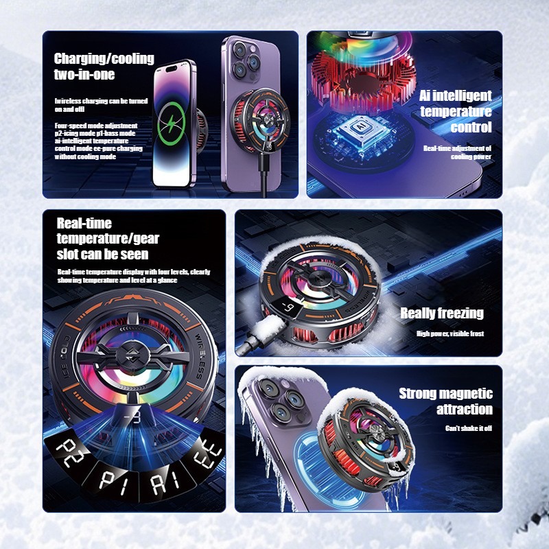 مبرد هاتف مغناطيسي K28 مع شاحن - مراجعة Gaming Accessories For Phone وسعره
