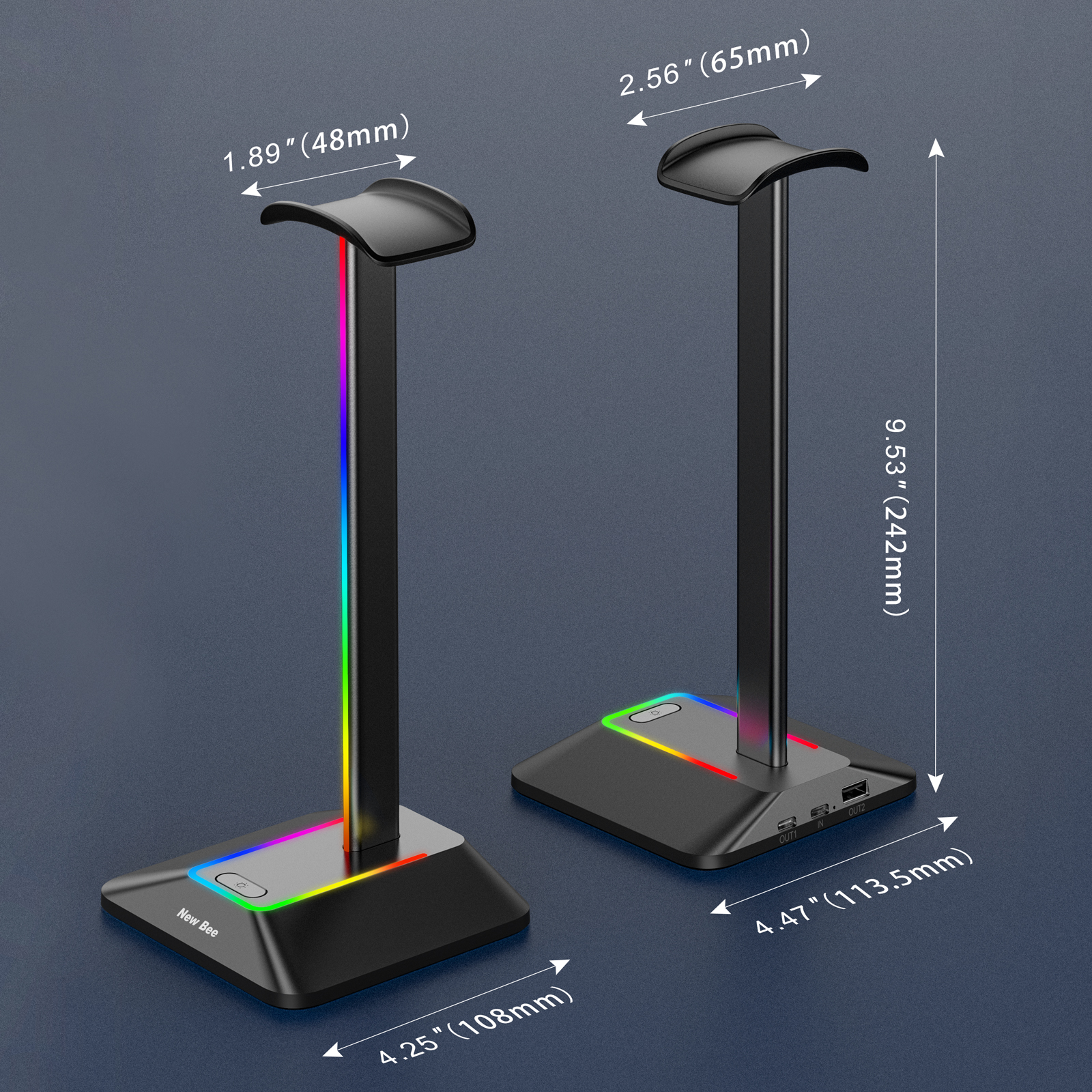 جديد Bee Z8 RGB سماعات حامل حا - مراجعة Gaming Accessories Setup وسعره