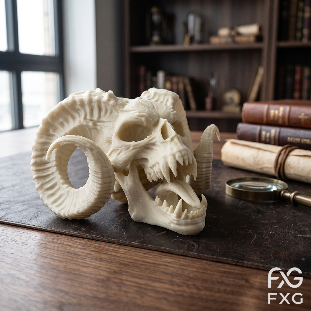 تمثال جمجمة شيطانية حلزوني منح - مراجعة Gaming Accessories For Room وسعره