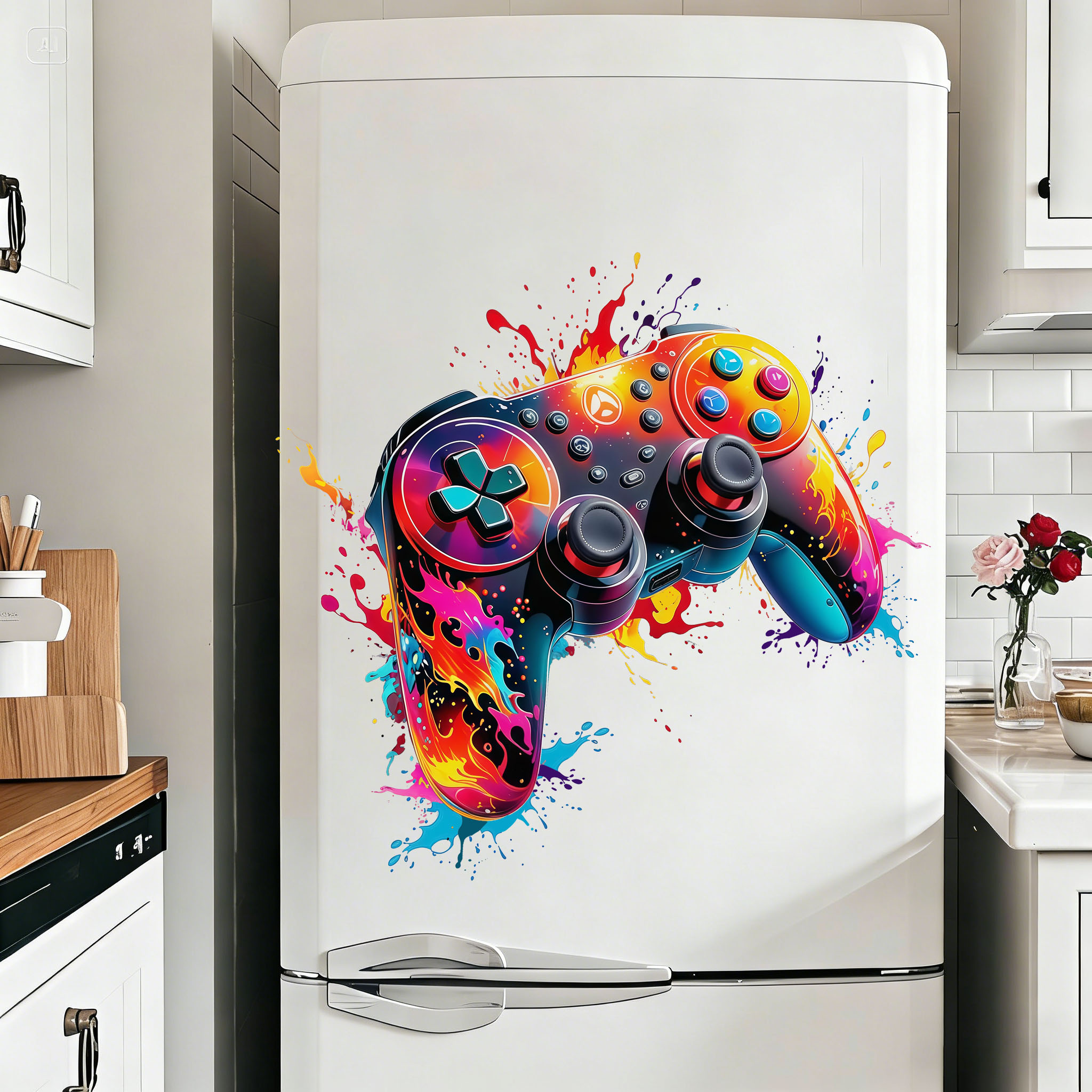 ملصق جداري على شكل لهب أحمر لو - مراجعة Accessories For Your Gaming Room وسعره