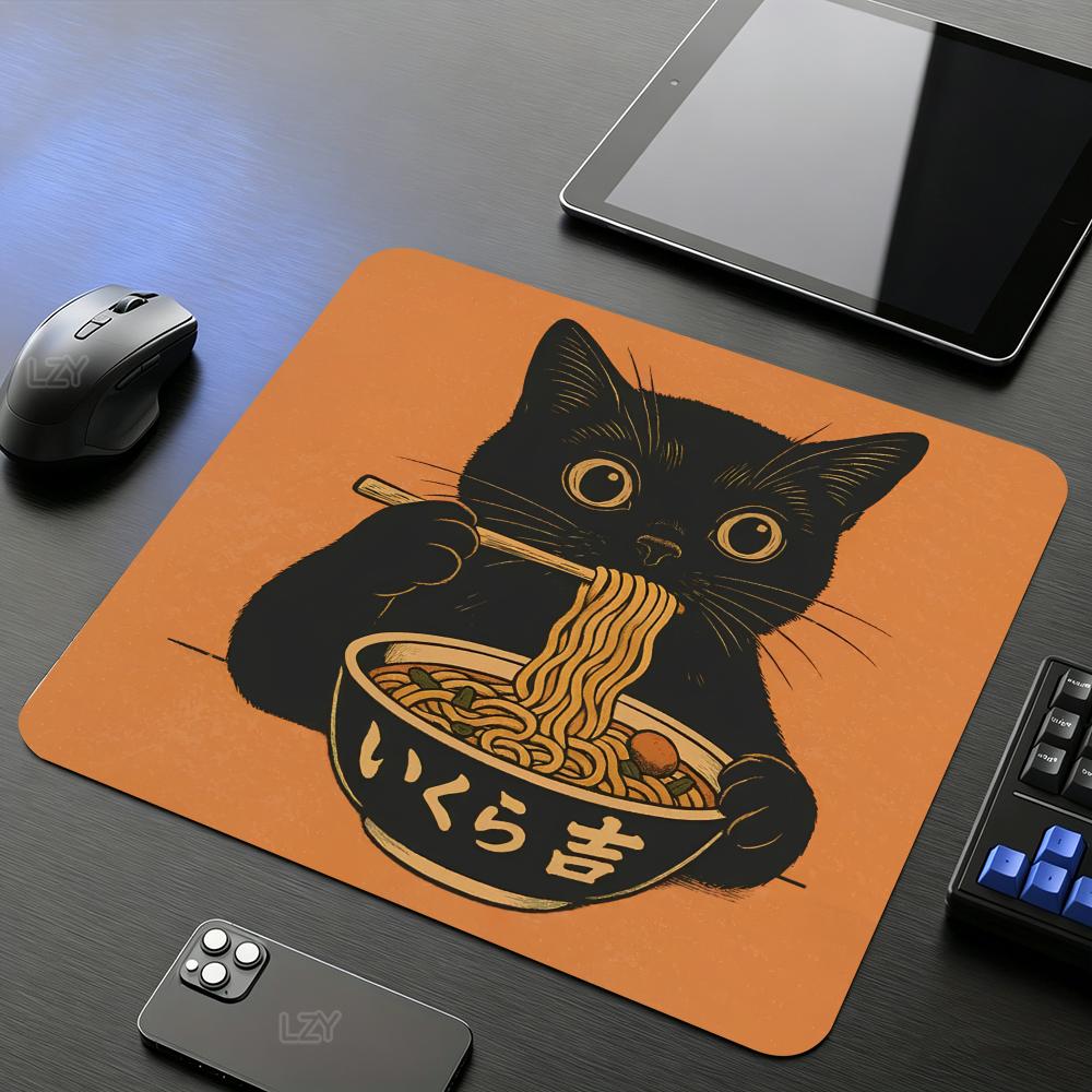 لوحة ماوس صغيرة بتصميم قطة سود - مراجعة Gaming Accessories Shop وسعره