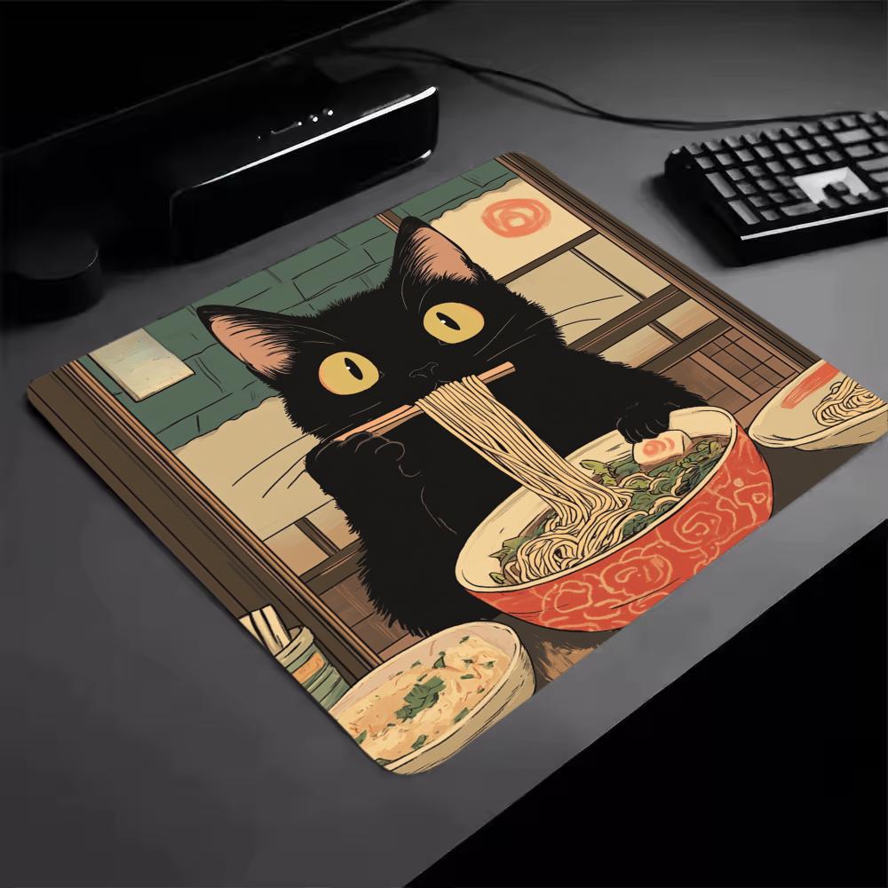 لوحة ماوس صغيرة بتصميم قطة سود - مراجعة Gaming Accessories Shop وسعره