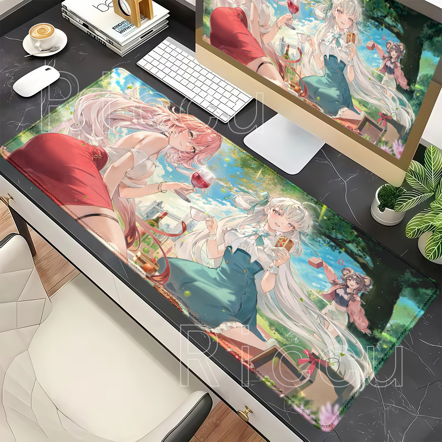 سجادة ماوس للألعاب بطباعة عالي - مراجعة Gaming Accessories Girls وسعره