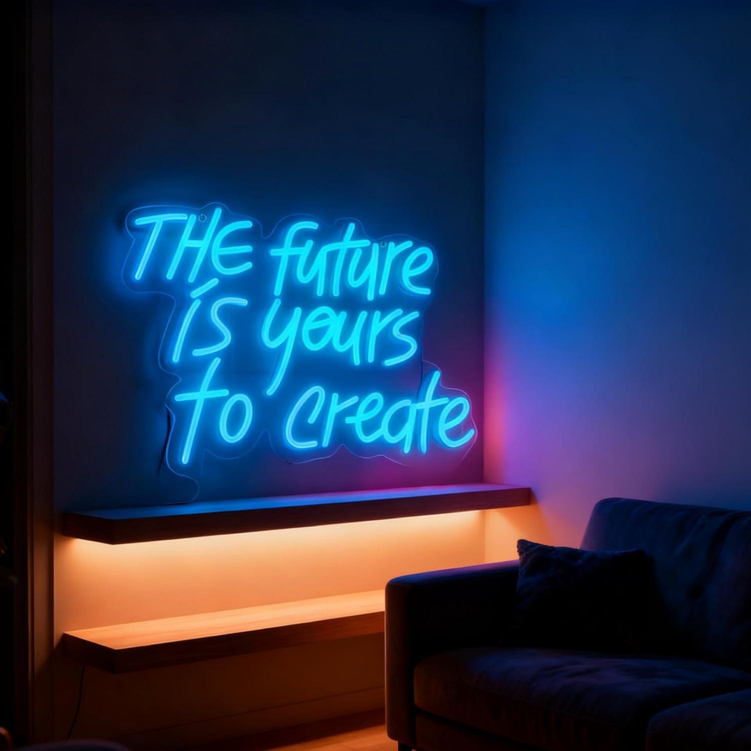 المستقبل لك - لافتة نيون بإضاء - مراجعة Accessories For Your Gaming Room وسعره