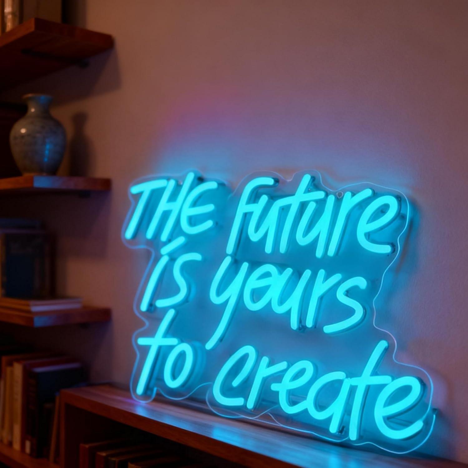 المستقبل لك - لافتة نيون بإضاء - مراجعة Accessories For Your Gaming Room وسعره