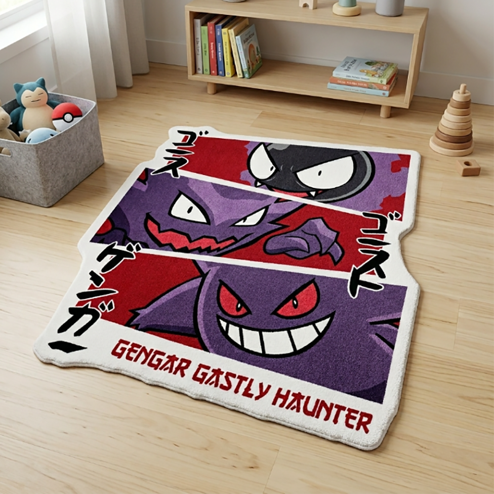 سجادة/بساط بوكيمون غاستلي هاون - مراجعة Gaming Accessories For Room وسعره