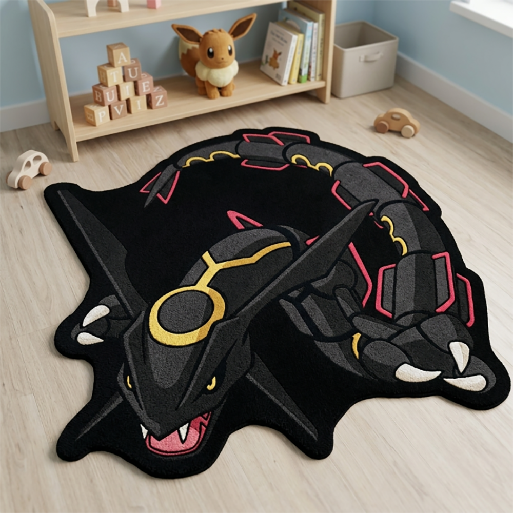 سجادة بوكيمون رايكوازا سكاي در - مراجعة Gaming Accessories For Room وسعره