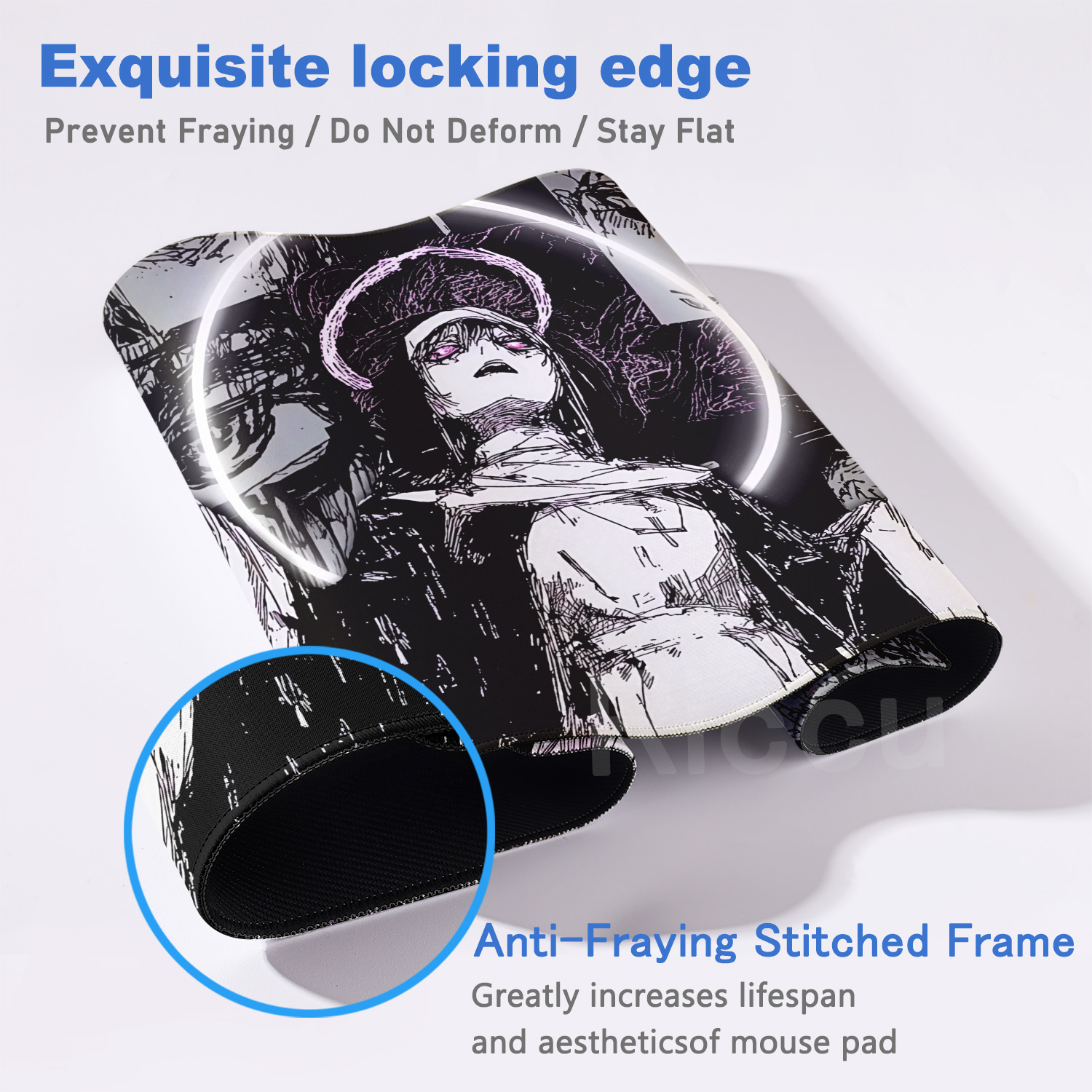سجادة مكتب بتصميم فتاة أنمي بأ - مراجعة Gaming Accessories Girls وسعره