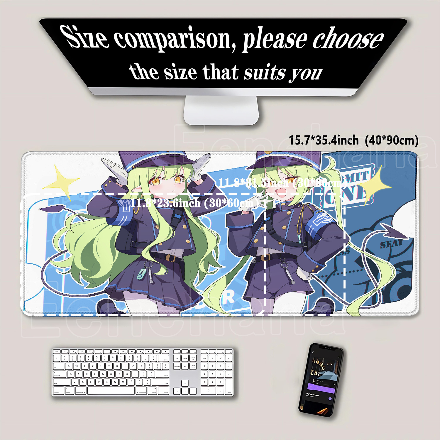 لوحة ماوس للألعاب بتصميم أنيمي - مراجعة Gaming Accessories Girls وسعره