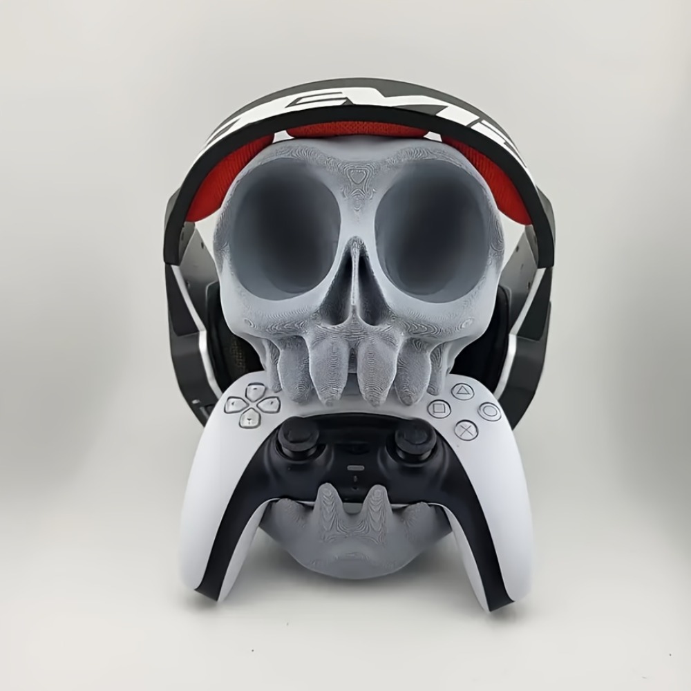 حامل تحكم على شكل جمجمة وحامل  - مراجعة Gaming Accessories Headset وسعره