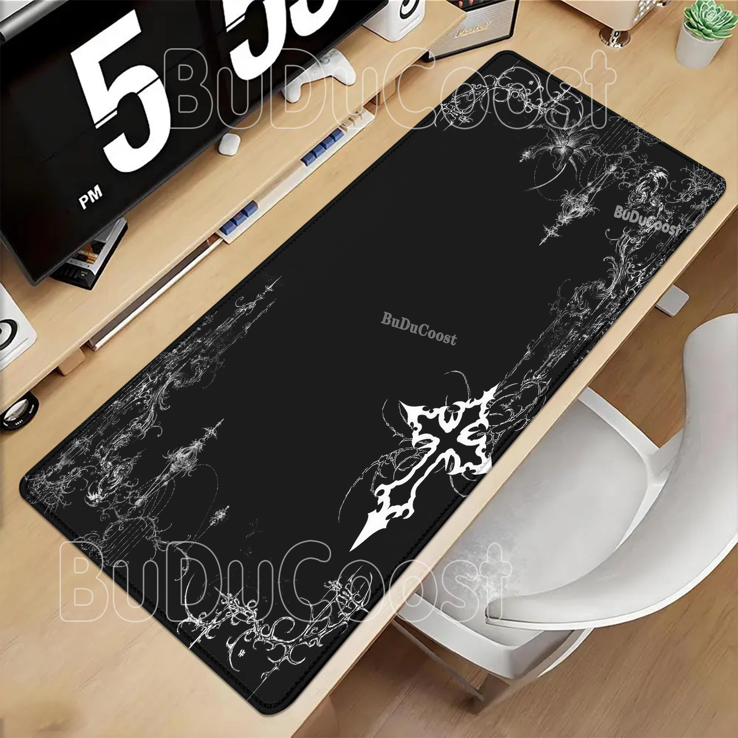 لوحة ماوس بتصميم كرتوني أبيض و - مراجعة Gaming Accessories Girls وسعره
