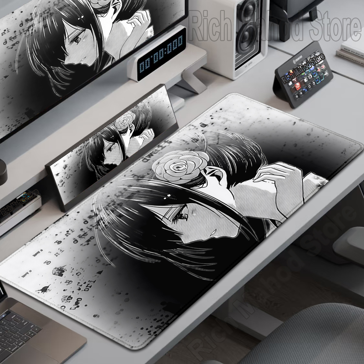 أسود أبيض الهيكل العظمي السيف  - مراجعة Gaming Accessories Girls وسعره