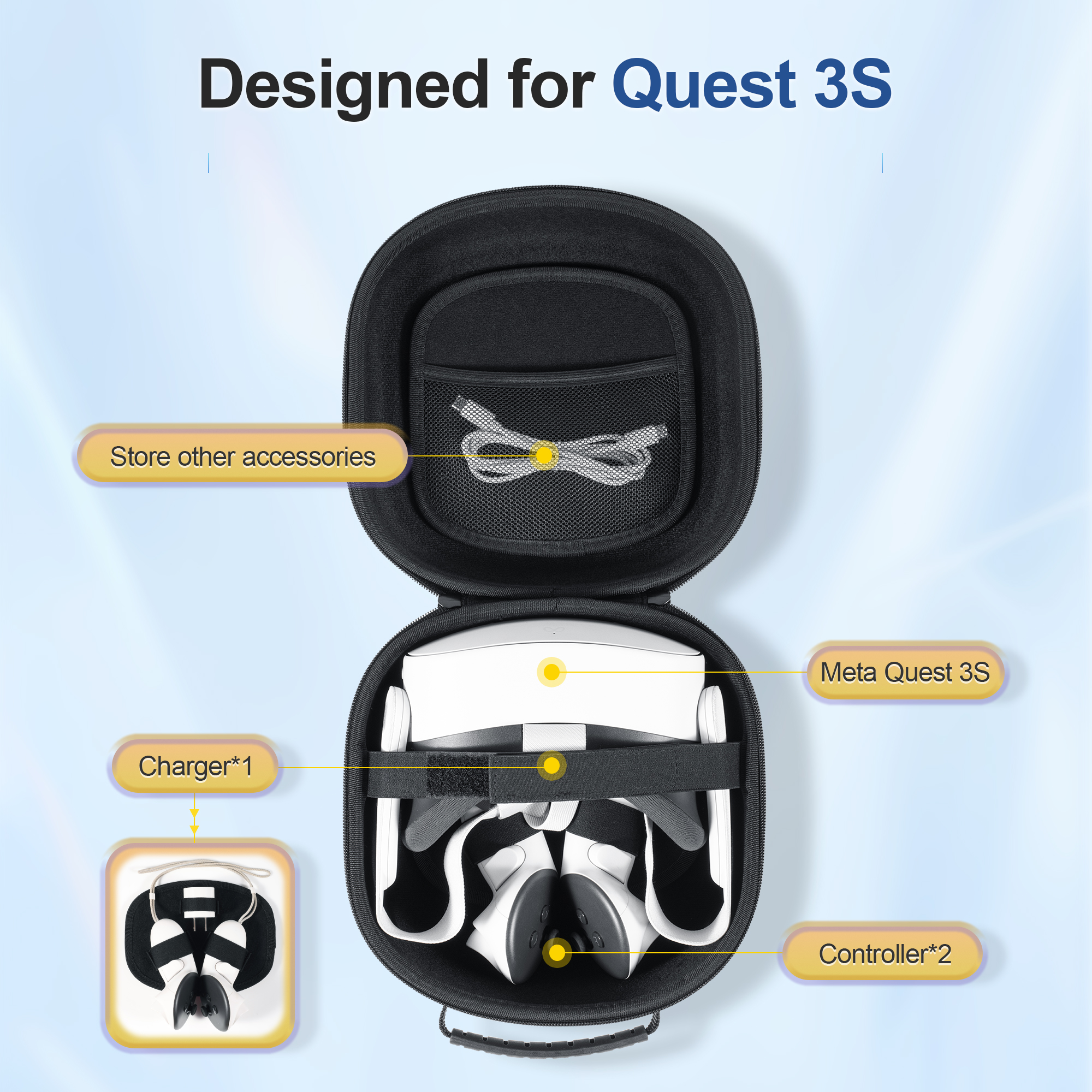 حقيبة حمل صلبة متوافقة مع سماع - مراجعة Gaming Accessories Headset وسعره