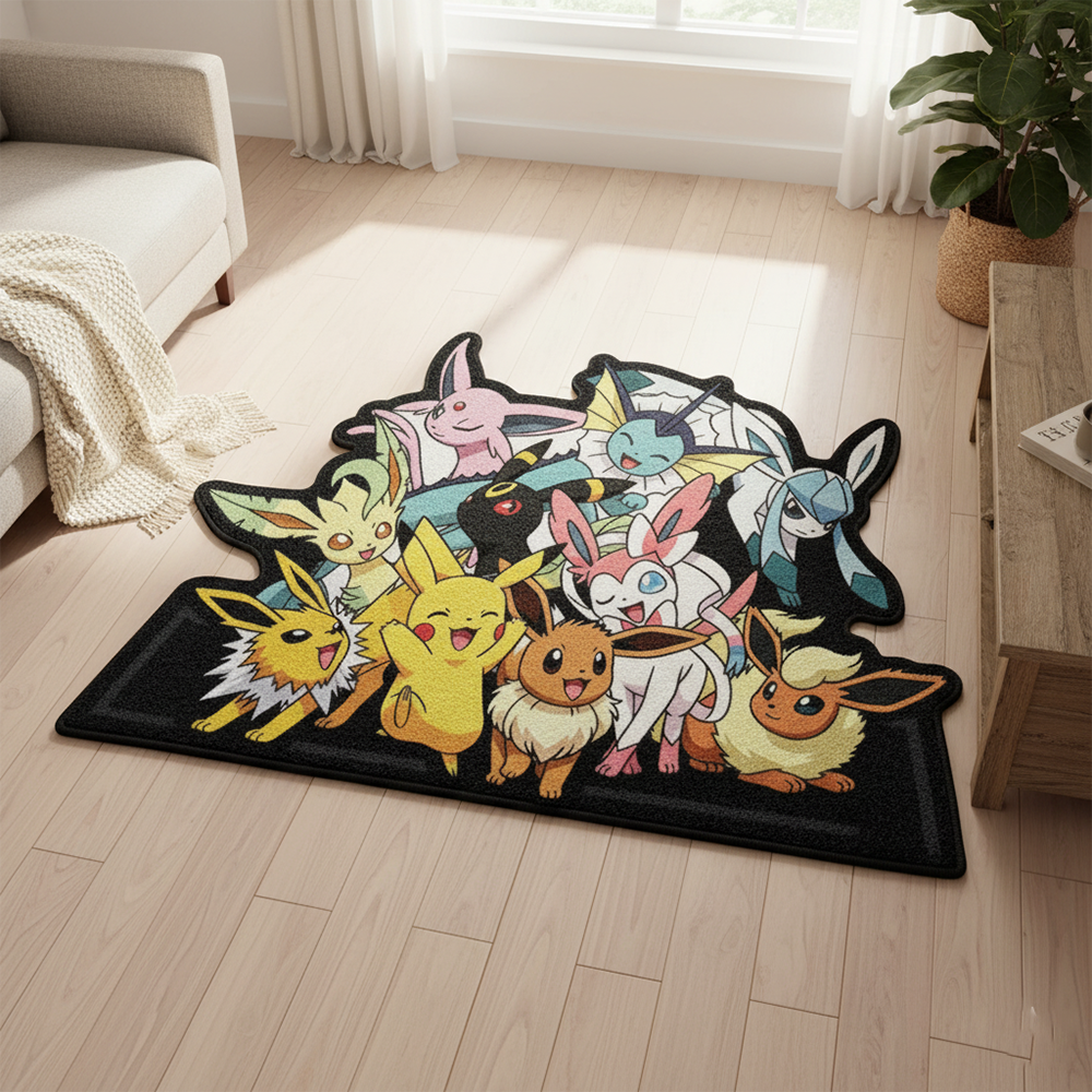 سجادة كرتونية لشخصية إيفي من ب - مراجعة Gaming Accessories For Room وسعره