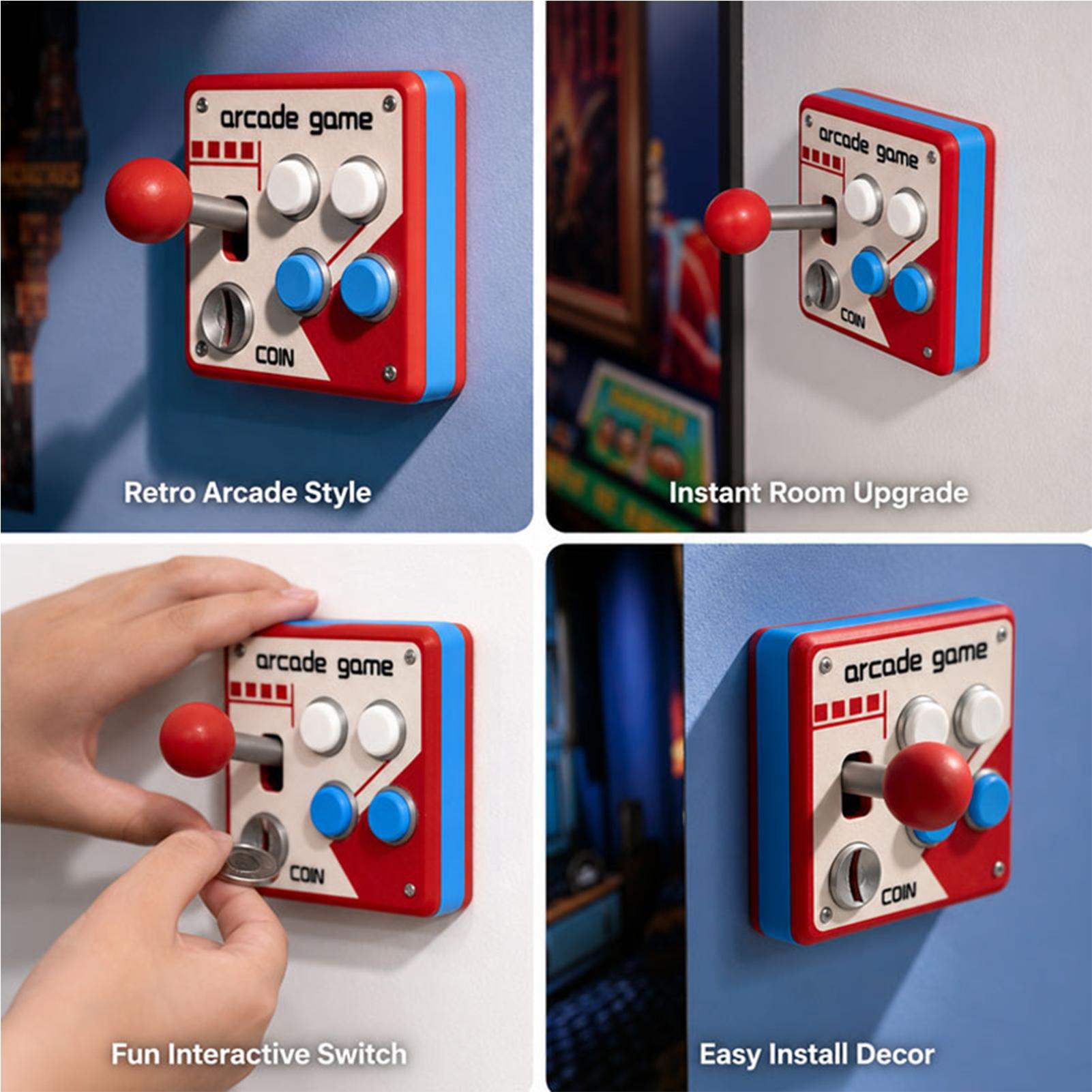 غطاء مفاتيح إضاءة بتصميم ألعاب - مراجعة Gaming Accessories For Room وسعره
