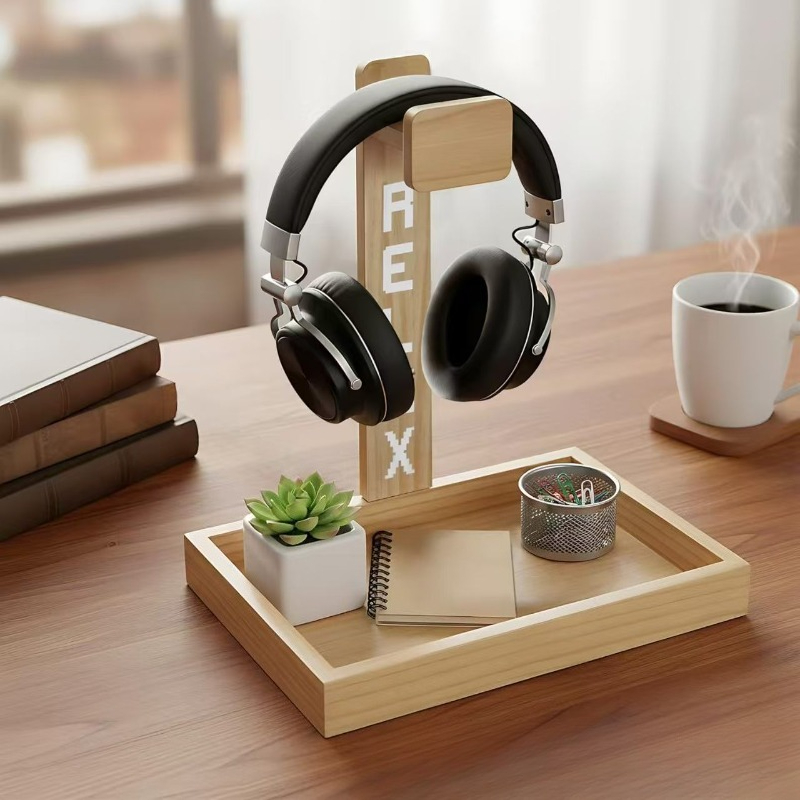 حامل خشبي لسماعات الألعاب، منظ - مراجعة Gaming Accessories Organizer وسعره