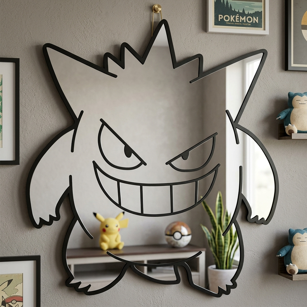 مرآة جدارية بتصميم كرتوني لشخص - مراجعة Gaming Accessories For Room وسعره