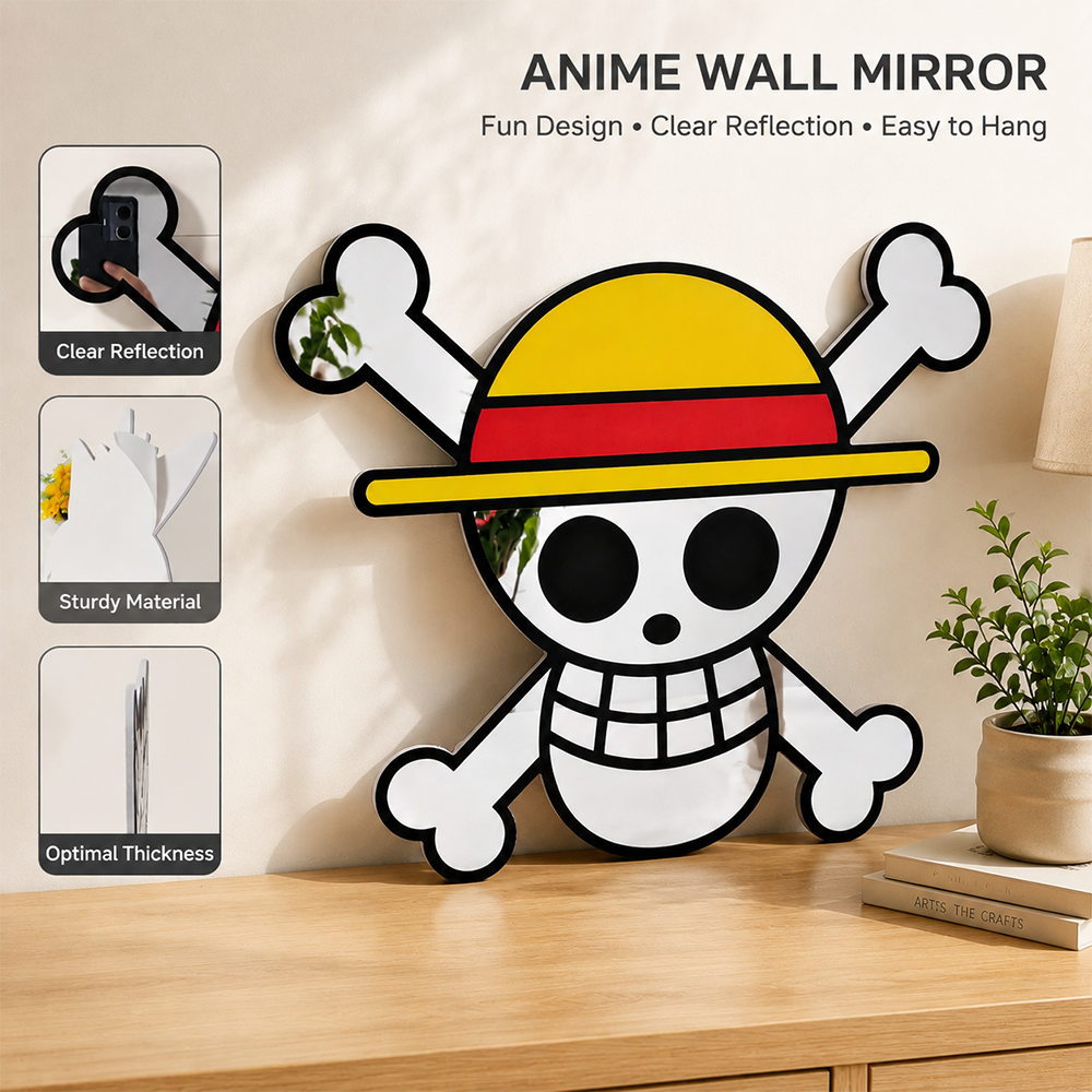 مرآة جدارية بتصميم كرتوني لشخص - مراجعة Gaming Accessories For Room وسعره