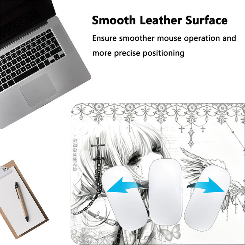 لوحة ماوس جلدية سوداء وبيضاء ب - مراجعة Gaming Accessories For Gaming Desk وسعره