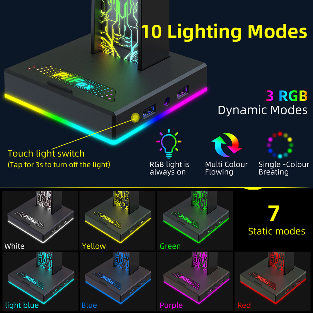 حامل سماعة رأس للألعاب RGB ، م - مراجعة Gaming Accessories Setup وسعره