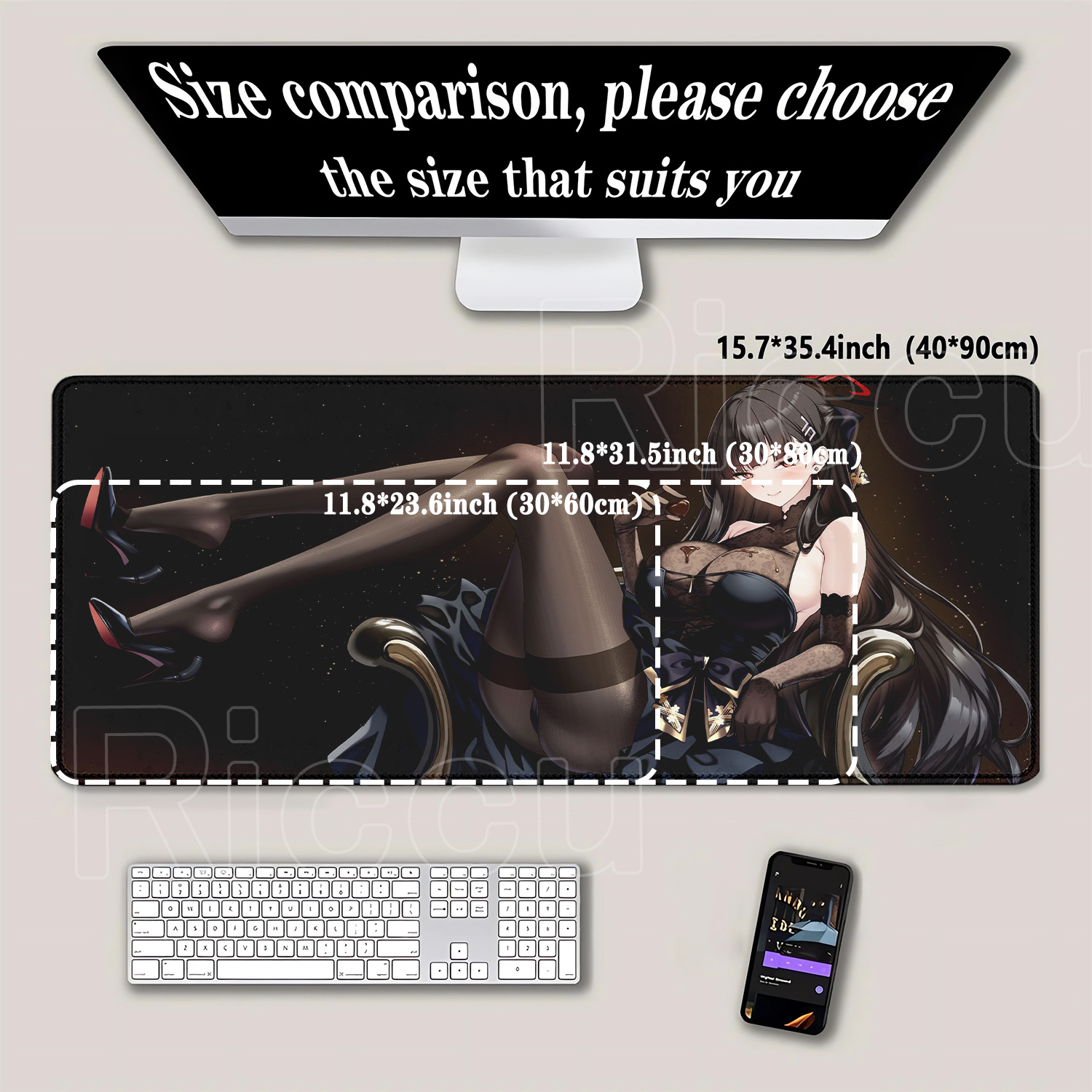 لوحة ماوس بتصميم فتاة الأنمي ت - مراجعة Gaming Accessories Girls وسعره